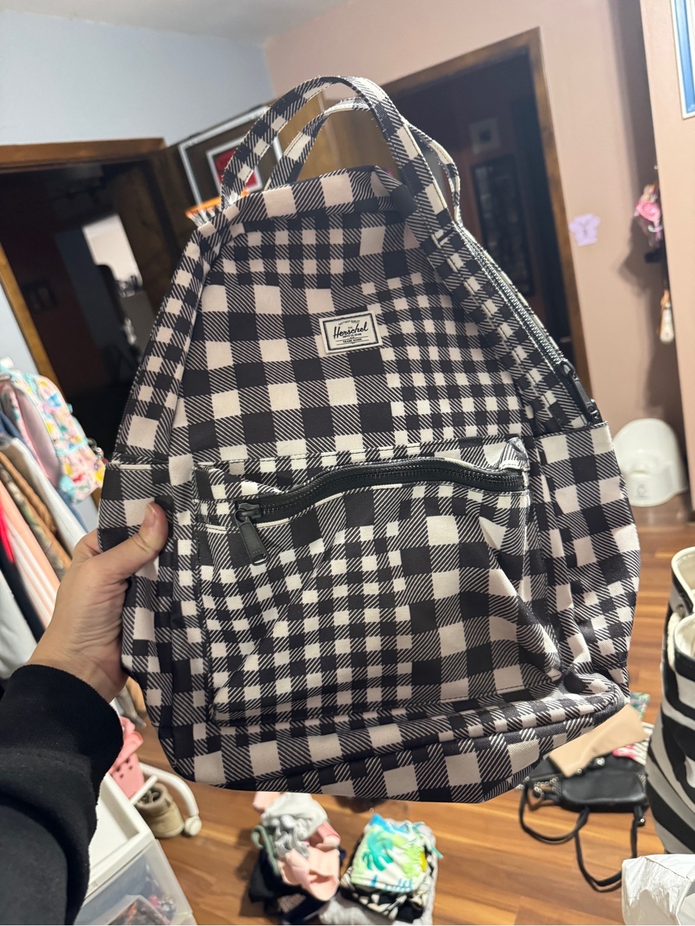 Herschel Supply Company Black & White Gingham Backpack